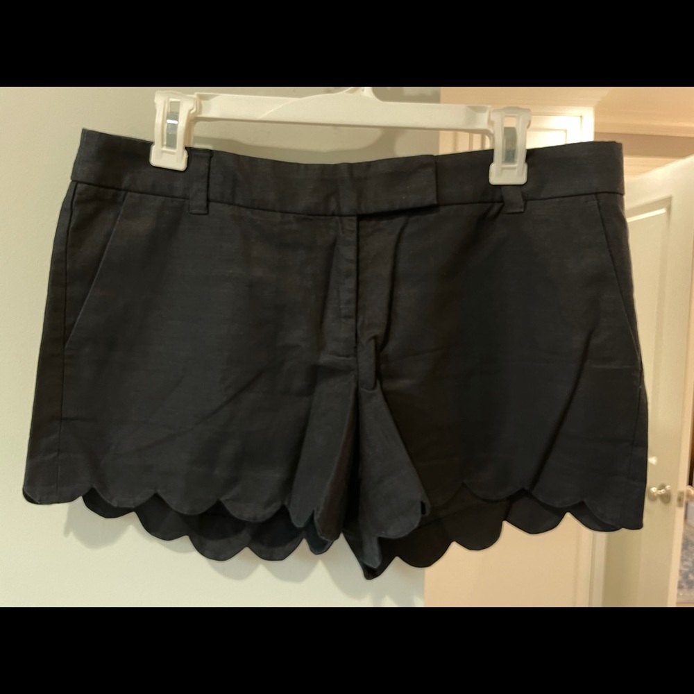 J Crew scalloped hem shorts